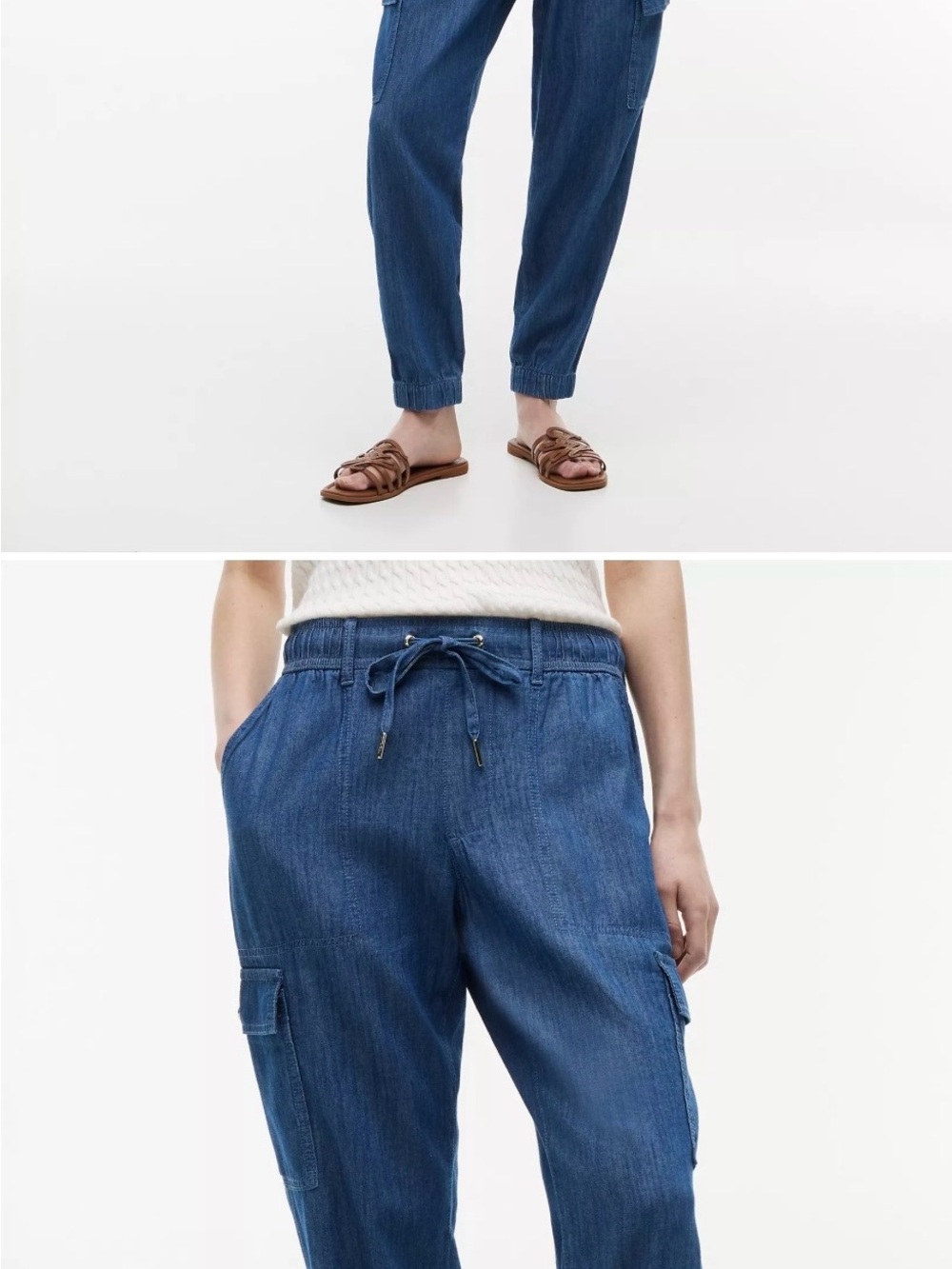 Tommy Hilfiger Light Blue Denim Jogger Pants